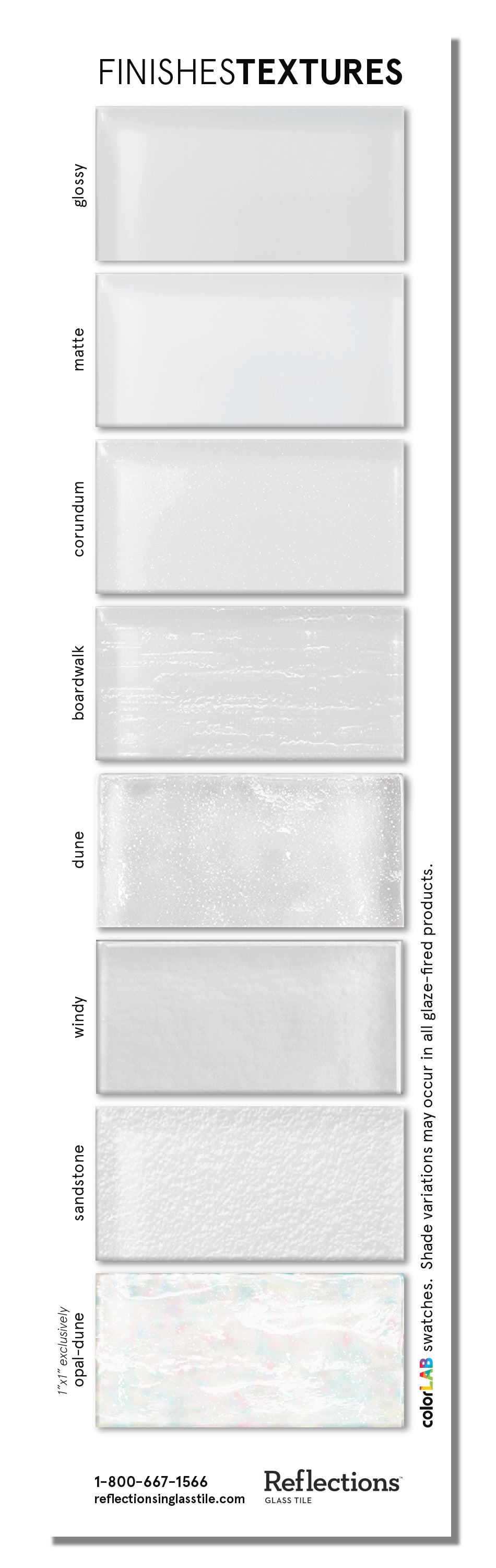 Glass Sample | Finishes & Textures Card