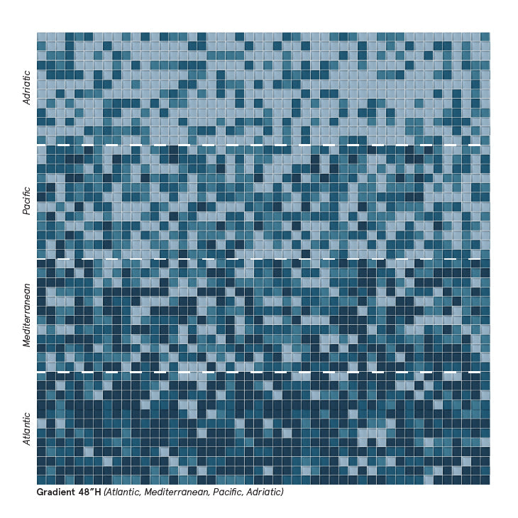 In-Stock Glass Tile | Ocean Gradient