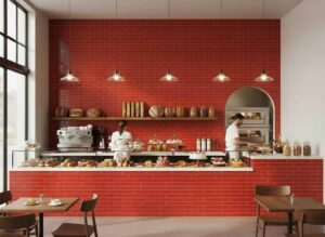 Tango red 2x16 glossy bakery