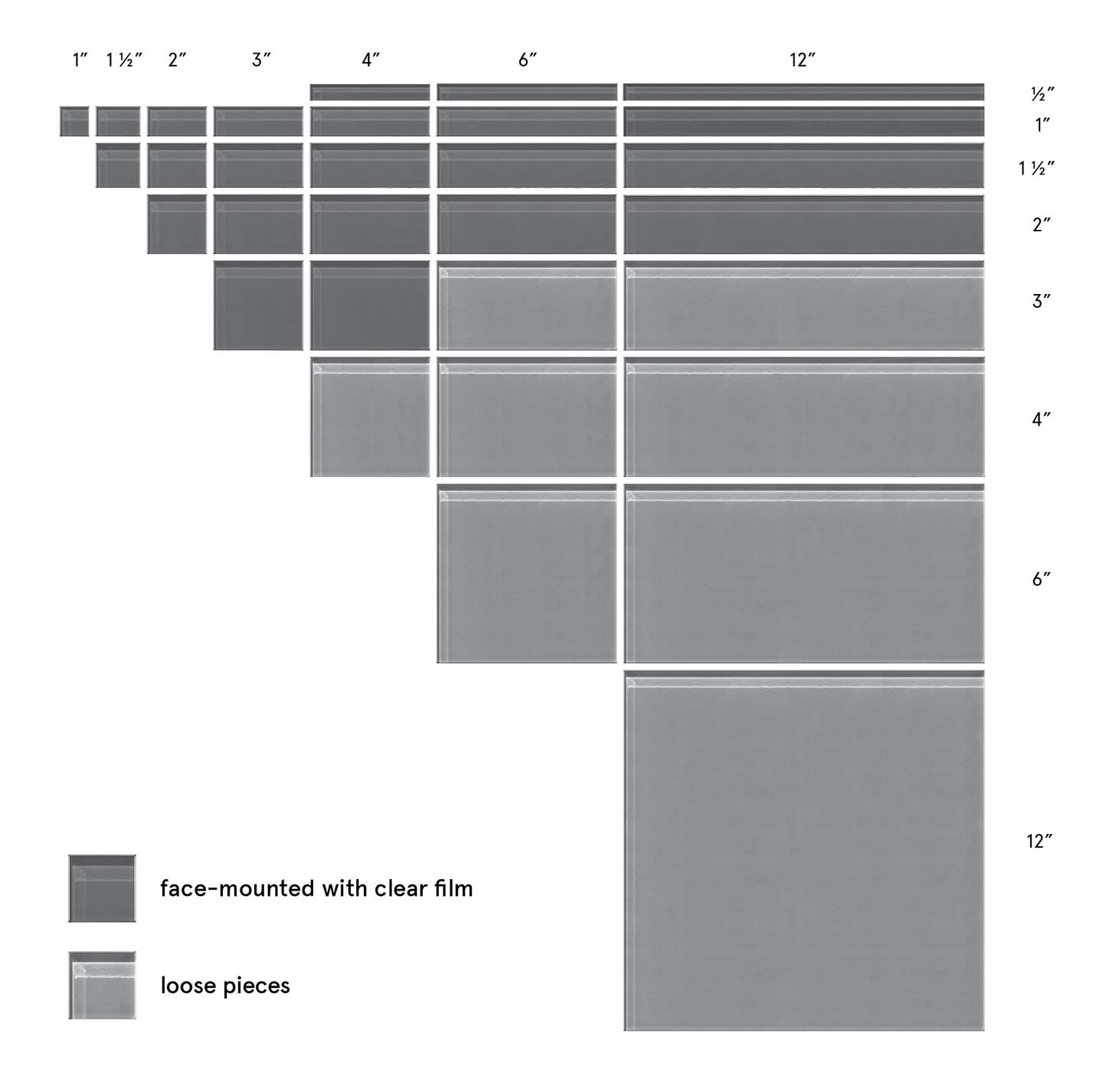 Reflections Size Chart